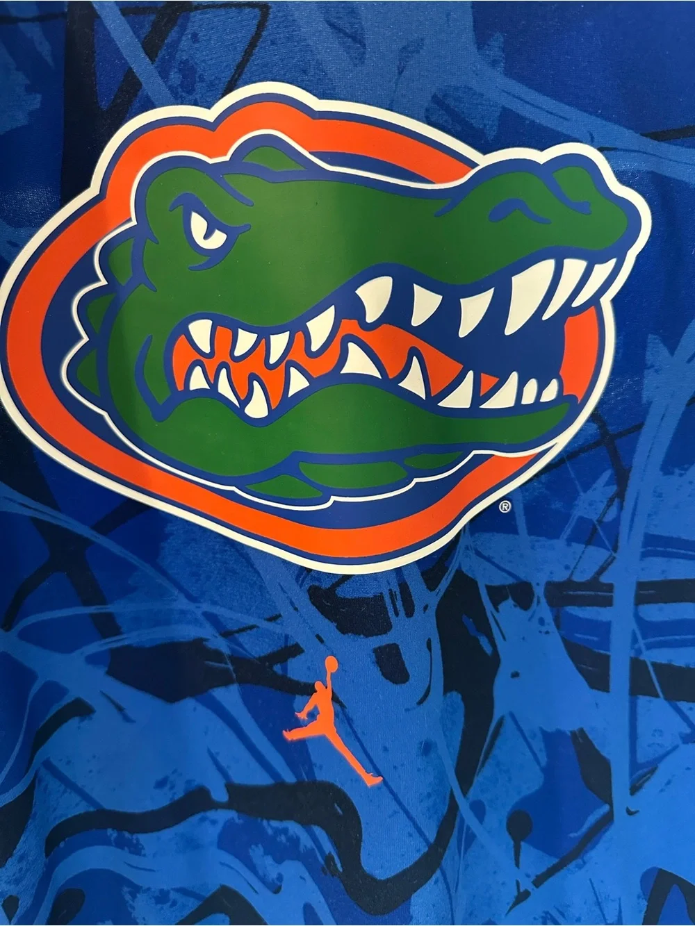 Jordan Royal Blue Long-Sleeve Gators Graphic Tee